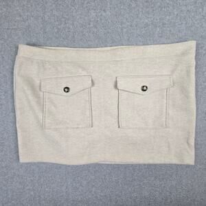 NWT H&M Skirt Womens Size XXL Mini Low waist flap front pockets